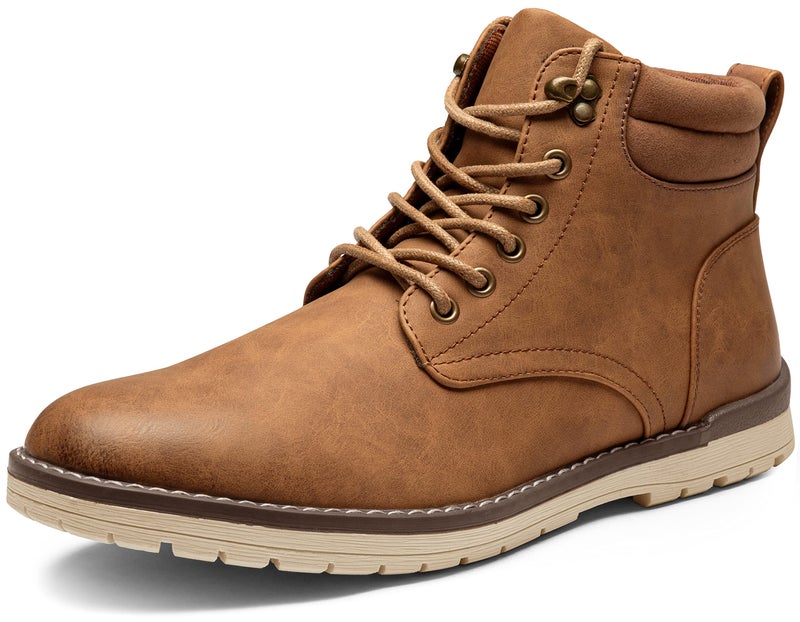 Vostey Men's Hiking Boots Waterproof Casual Chukka Boots for Men(BMY670B Yellow Brown 15) - Image 1